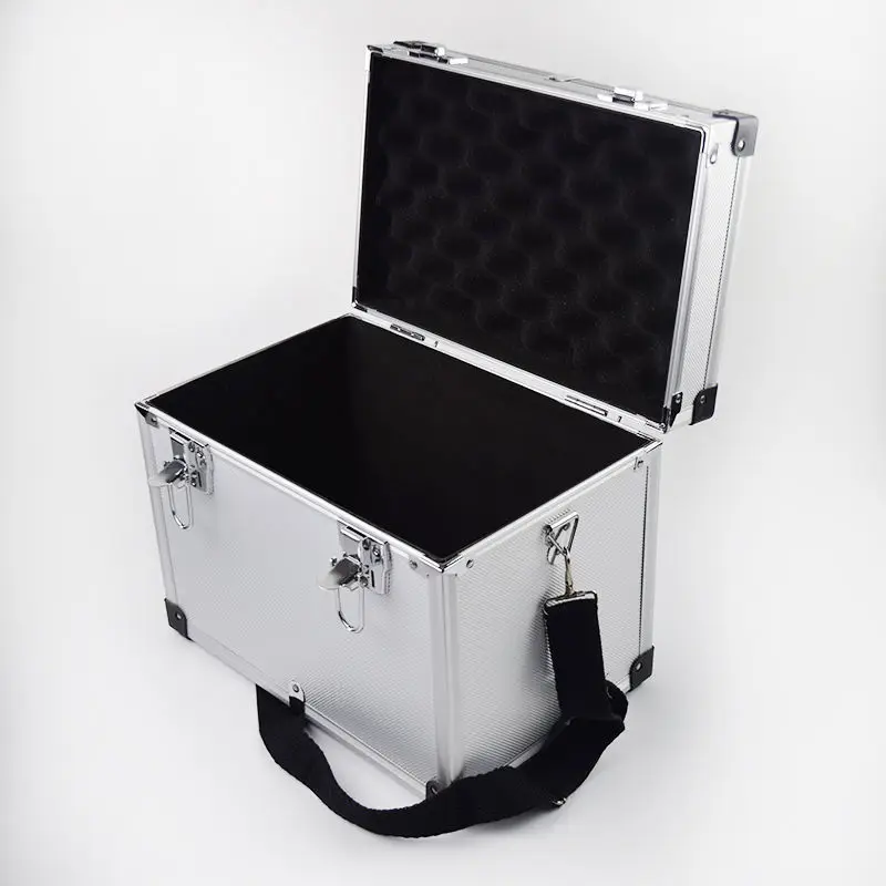 Large Aluminum Tool Box Portable Safety equipment Toolbox Instrument case Hardware Storage box Suitcase with shoulder strap