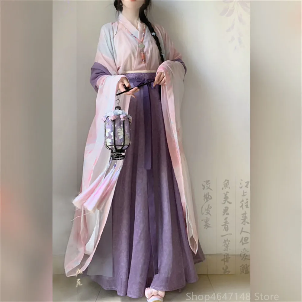 

Chinese Traditional Hanfu Dress Female Song Dynasty Ancient Costumes Elegant Oriental Chinese Clothes Cosplay Hanfu Women Modern