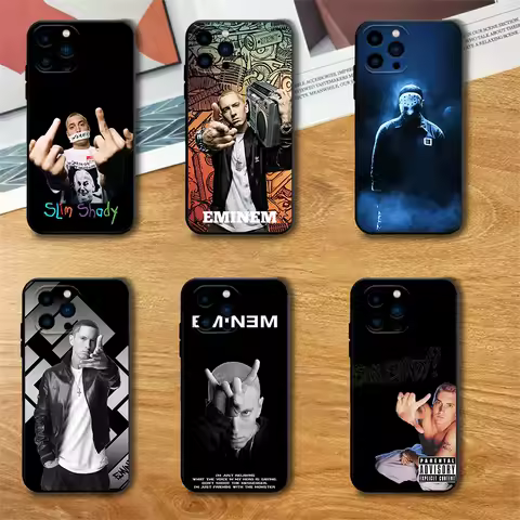 Rapper E-Eminems Phone Case For Samsung S23 S22 ULTRA A22 A23 A32 A34 A52 A53 A54 A71 A72 A73 Black Soft Silicone Cover