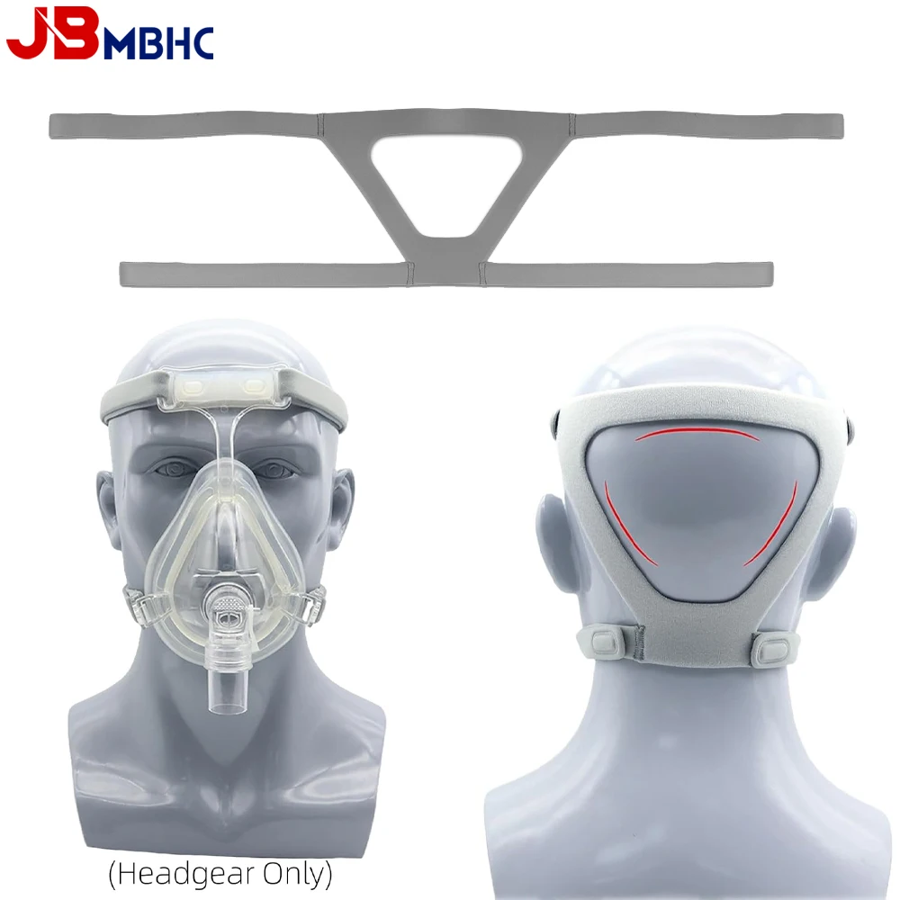 CPAP Mask Headgear Strap Universal CPAP Mask Strap Magic Tape Adjustable Soft Fabric Durable Replacement Headband for Most Masks
