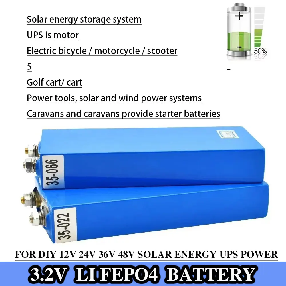 25Ah 45Ah 3.2V LiFePO4 Battery Cell 25000mAhLithium Iron Phosphate Deep Cycles for Diy 12V 24V 36V 48V Solar Energy UPS Power