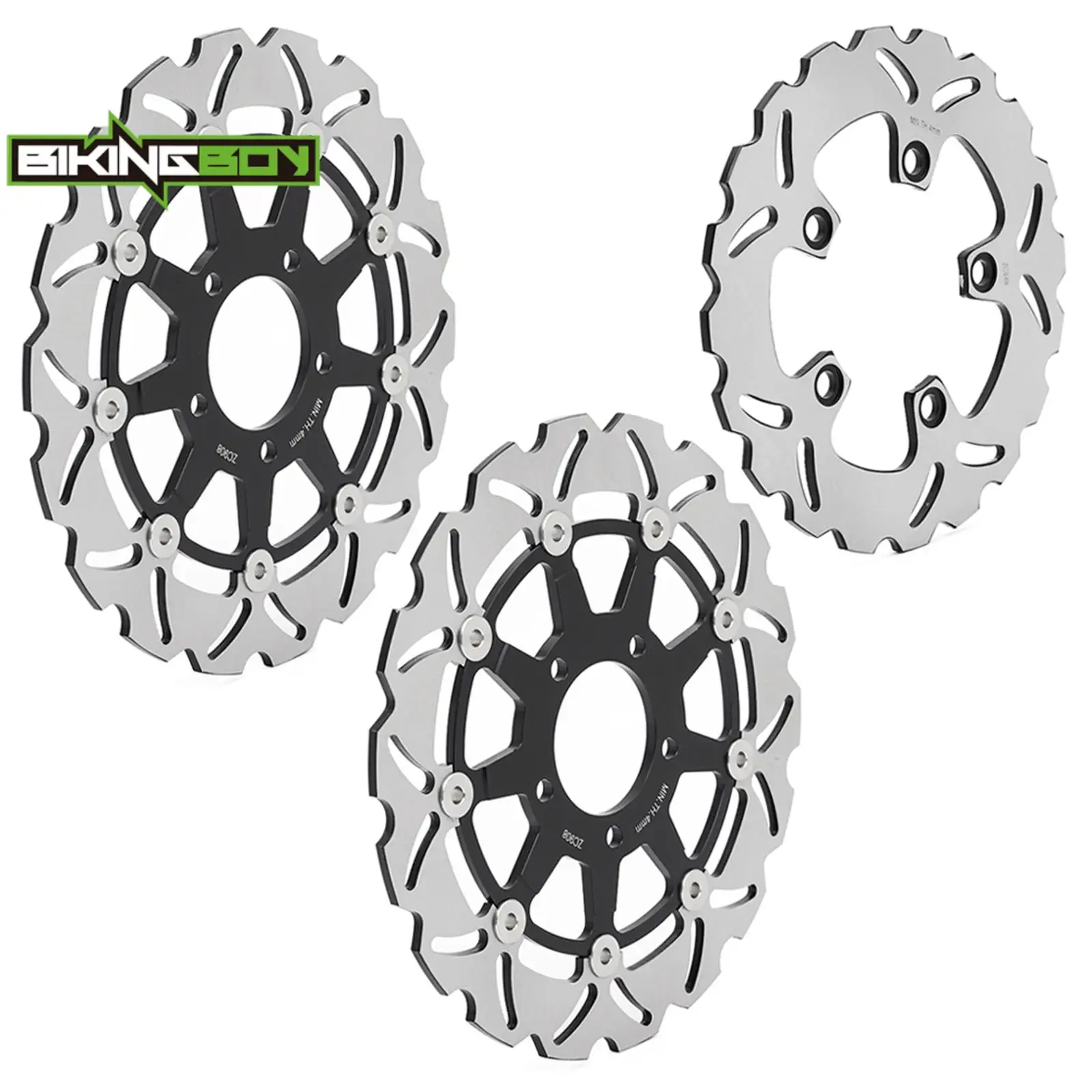 BIKINGBOY For Suzuki SV 650 03 04 05 06 07 08 09 10 SV650S 2003-2012 11 Front Rear Brake Disks Discs Rotors 290mm 220mm Full Set