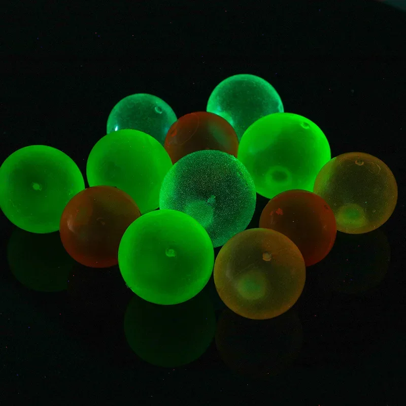 1-40PCSDecompression Glow-in-the-dark Bouncy Ball Sticky Wall Ball Stress Relief Vent Glow-in-the-dark Ball Suck Wall Toy Ball