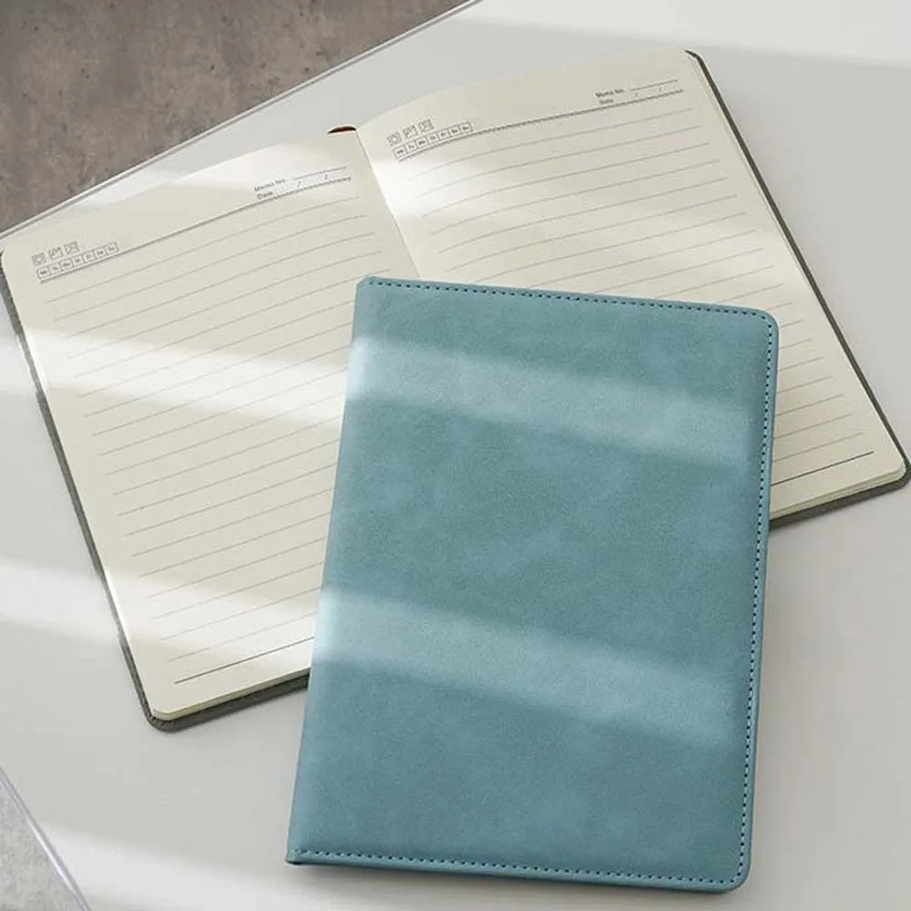 Minimalist Hardcover a5 Notebook Sleek Durable Hardcase Skin Feel Journal Solid Color Ribbon Bookmark Soft Touch Notepad