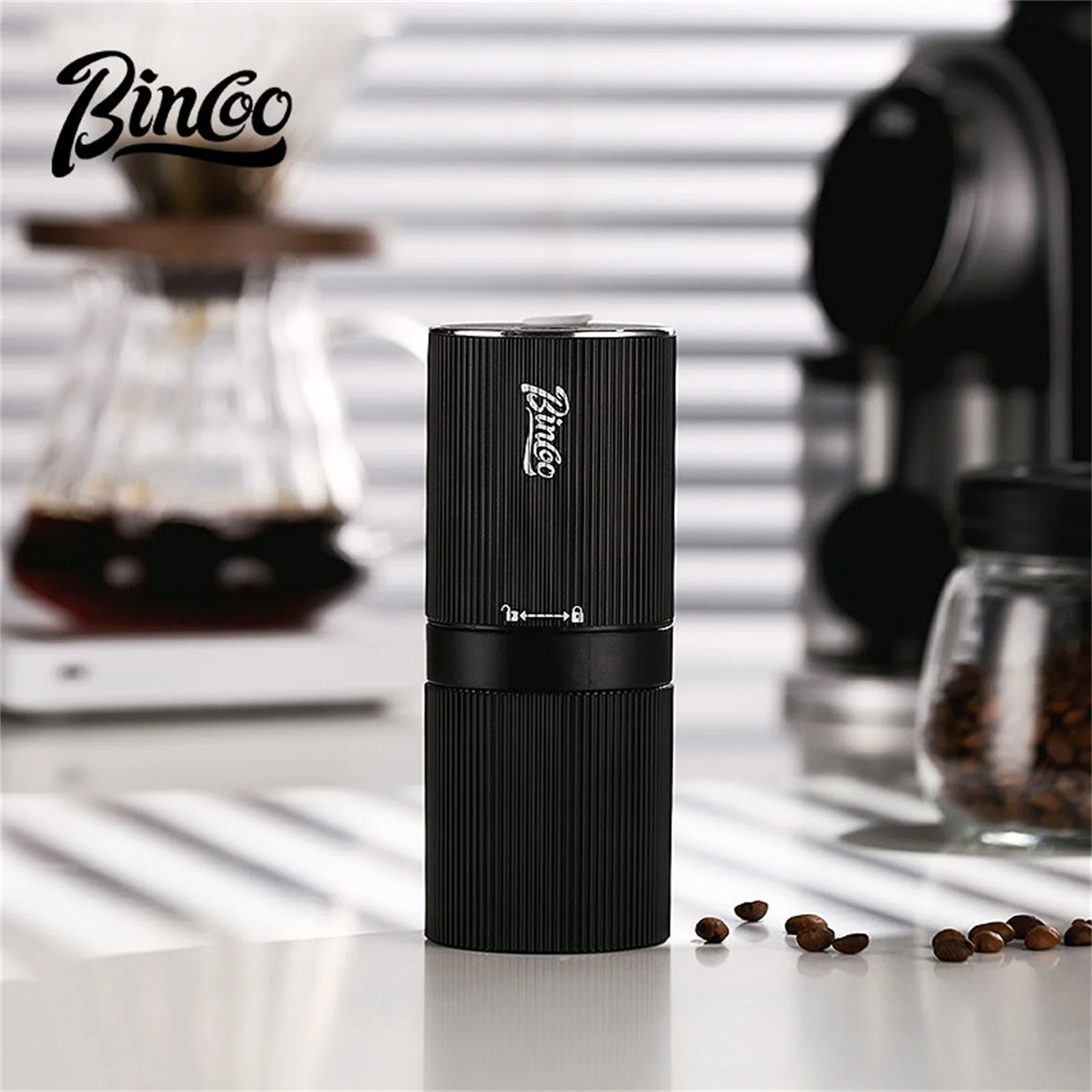Bincoo New Portable USB Electric Coffee Bean Grinder Adjustable Rechargeable Grinders Household Mini Coffee Machine