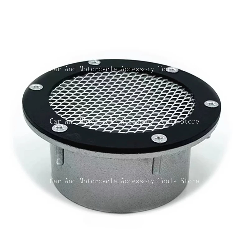 Car Modification Intake Telescopic Pipe Vent Cover with Mesh Filter 76MM