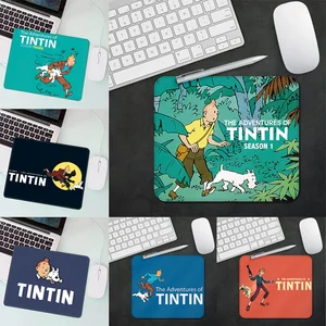 As aventuras dos tintins gaming mouse pad xs pequeno mousepad para pc gamer decoração de mesa escritório mouse tapete deskmat 8 principais vendas tapete tintin - №8