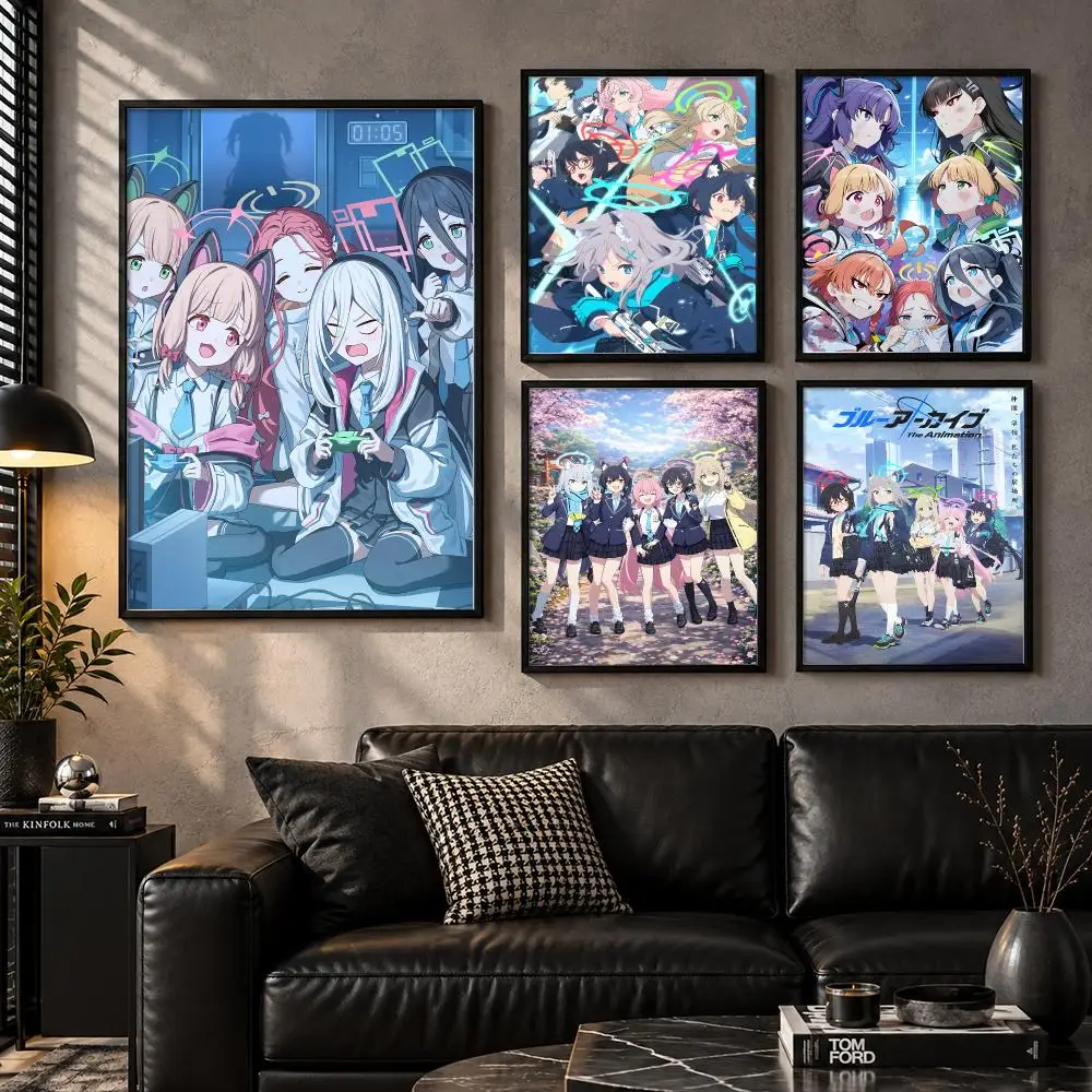 Character Gameplay Adventure Characterart Immersive Blue Archive Poster Aesthetic Unframed Wall Prints for Bedroom & Living Room