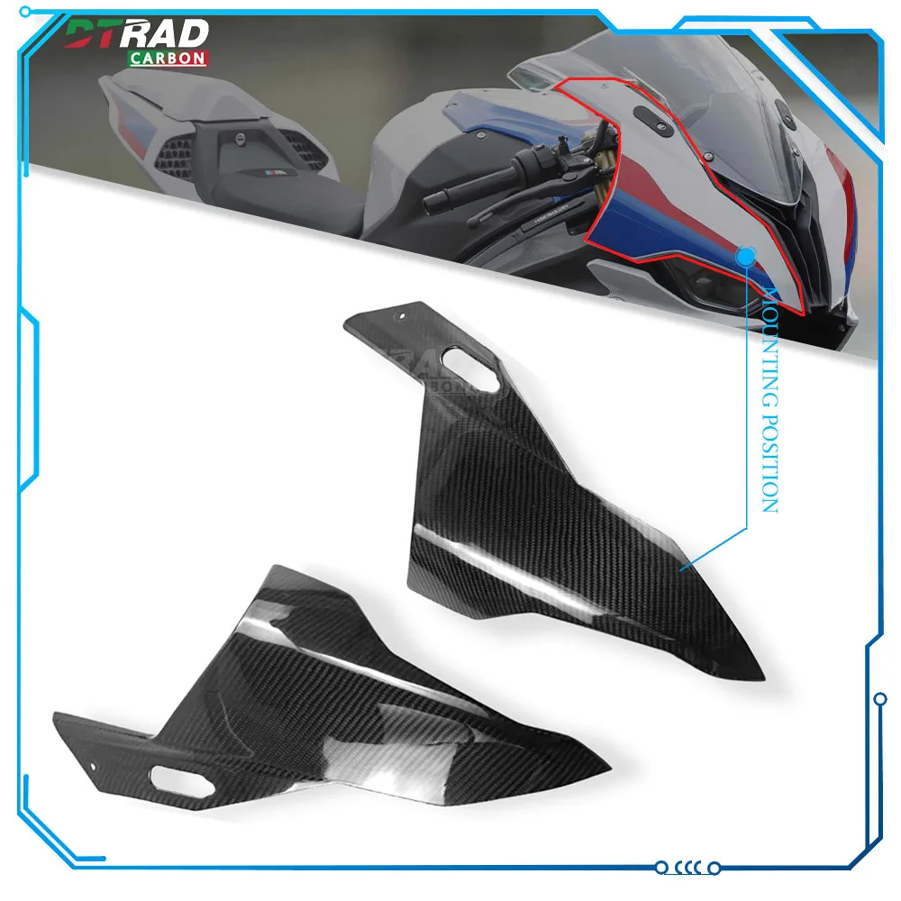 For BMW M1000RR M1000 RR 2020 - 2023 2022 M 1000RR Accessories Carbon Fiber Front Mask Motorcycle Head Side Panels Fairing Kit