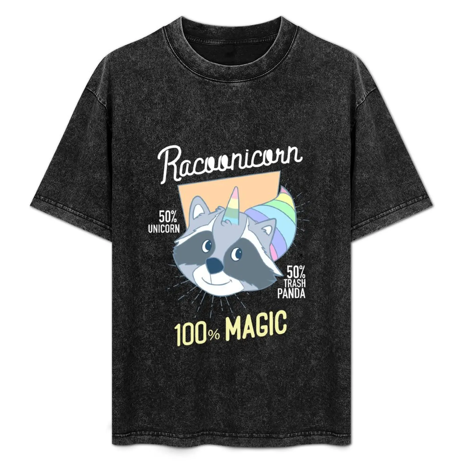 

Raccoon Unicorn Racoonicorn Furry Trash Panda T-Shirt High Elasticity Sports Tee Shirt