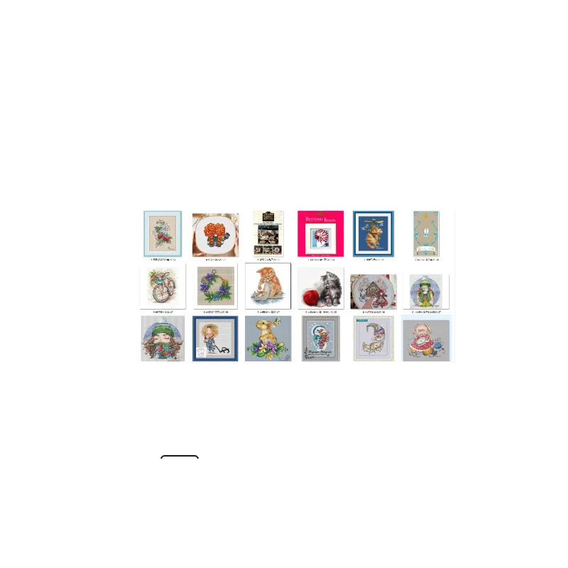 Collection Counted Cross Stitch Kit Squirrel Chipmunk Raccoon Rabbit Kitty   cross stitch freshly matured strawberries