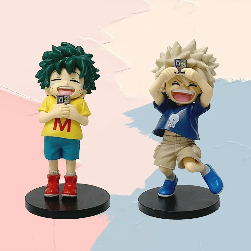 Nuevo My Hero Academia: Tomura Shigaraki / Izuku Midoriya / Katsuki Bakugo Linda figura de PVC Chibi | Modelo de juguete coleccionable