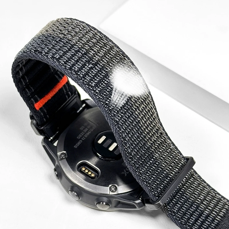 ل GARMIN 47 51 مللي متر حزام ساعة نيلون 22 26 مللي متر QuickFit الفرقة ل Fenix 8 7 7X 6 6X 5 5X /Enduro2 3/Epix Pro/Foreunner965 سوار
