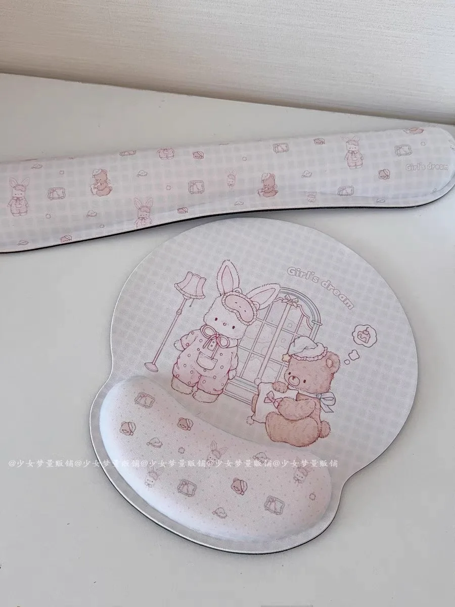 Gaming Keyboard Wrist Rest Pad Gamer Cute Keyboard Mouse Wrist Rest Support Pad Ergonomic Wrist Cushion Support Mat Mouse Pad