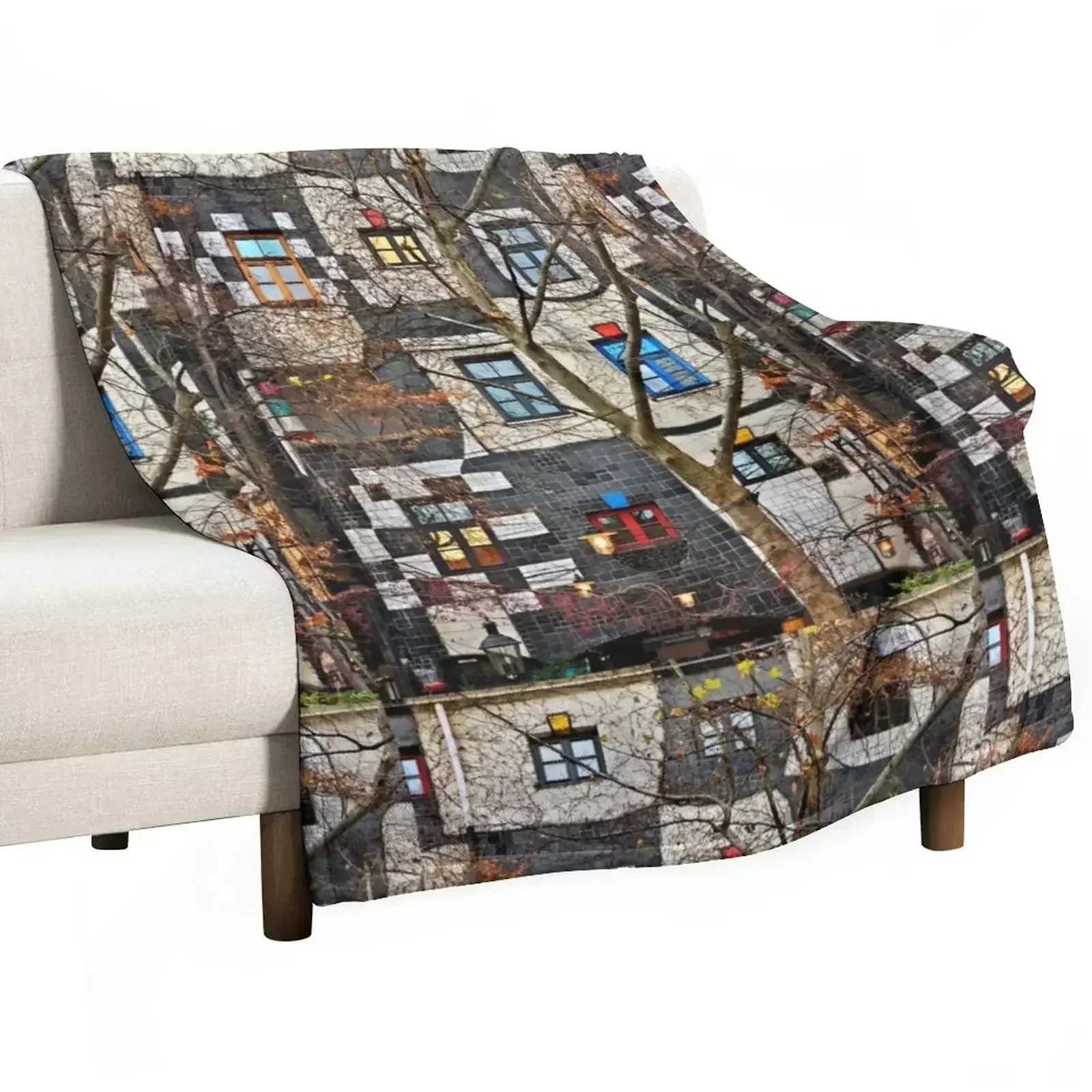 Kunst Haus Wien Throw Blanket Nap warm winter Shaggy Blankets