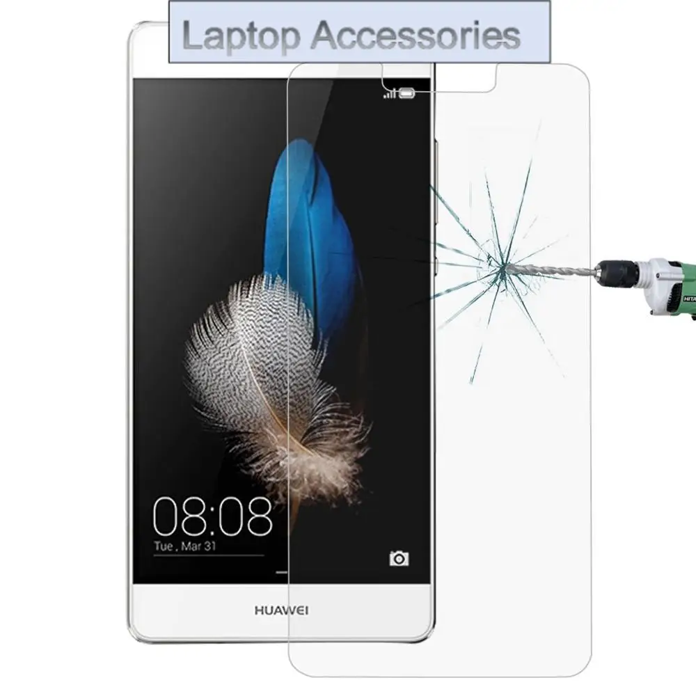 HJ para Huawei P8 Lite (2017) 0,26mm 9H dureza superficial a prueba de explosiones película de pantalla de vidrio templado de pantalla no completa