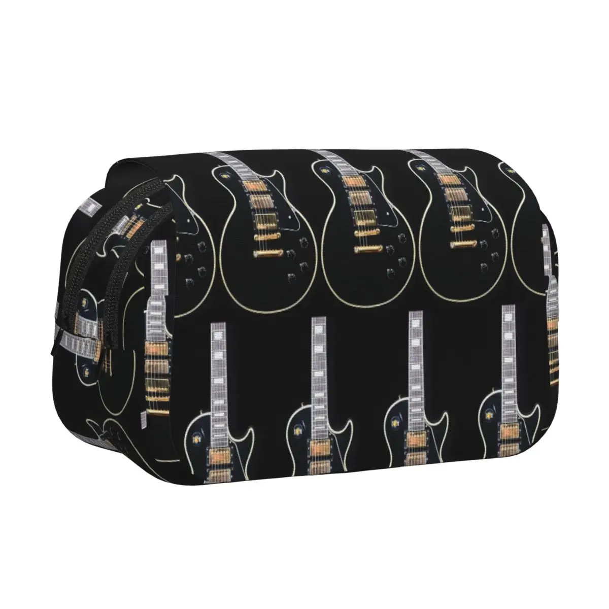 Gibson Custom Shop 1958 Les Paul Pencil Cases Pencil Pouch Hard Shell Leather Big Capacity Pen Box Pencil Bag for Kids School