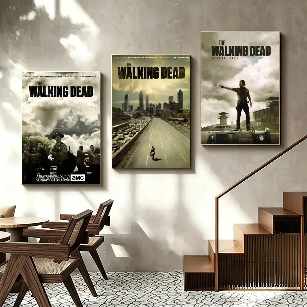 TV show The W-Walking D-Dead movie Poster Self Adhesive Art Prints for Bedroom Living Room Wall Decor Home Decoration Gift