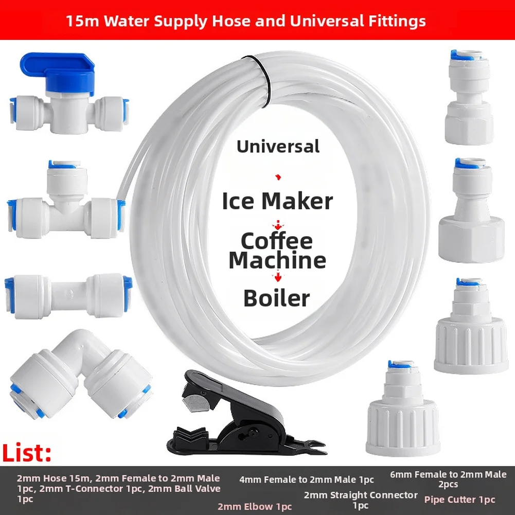 Silicone Hose for Ice Machine Water Inlet Designed to Maintain Integrity During Frequent System Maintenance Cycles