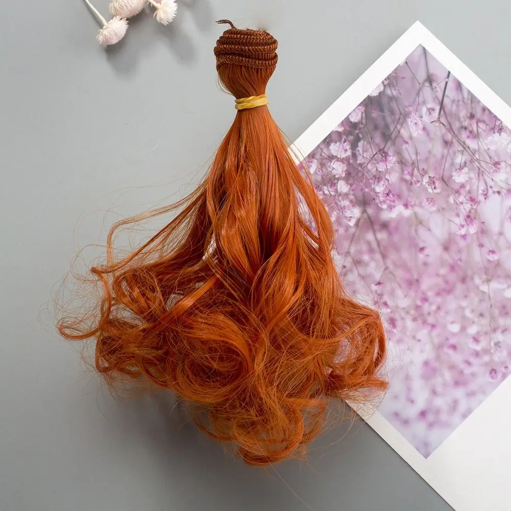 

15*100cm BJD SD Curly Hair Curly Hair Multicolor All Dolls Hair Wigs Handmade Heat Resistant Fiber Cataleya Doll Wig DIY Toys