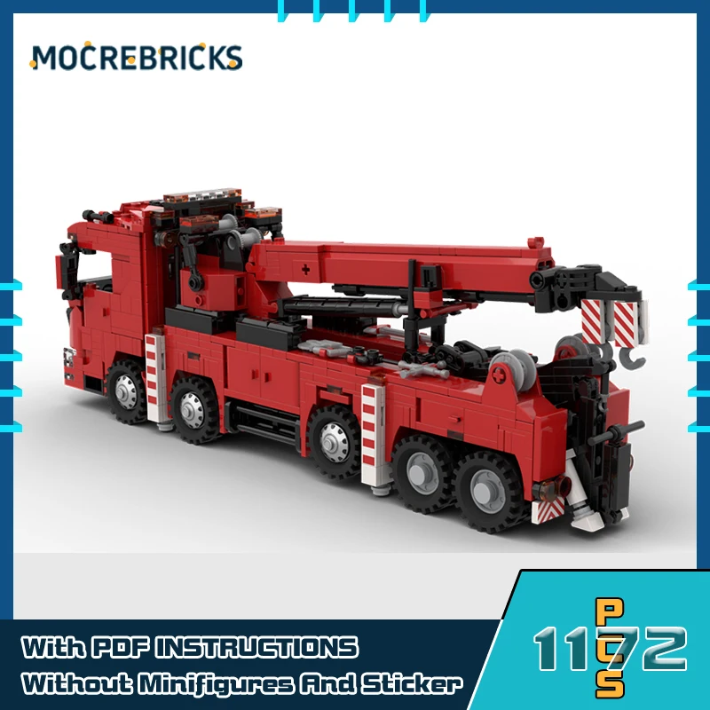 

MOC-149546 Hyundai P540 Rotator Building Block Urban Engineering Vehicle Model Mini Bricks Set Truck Toy Kids Collection Gift