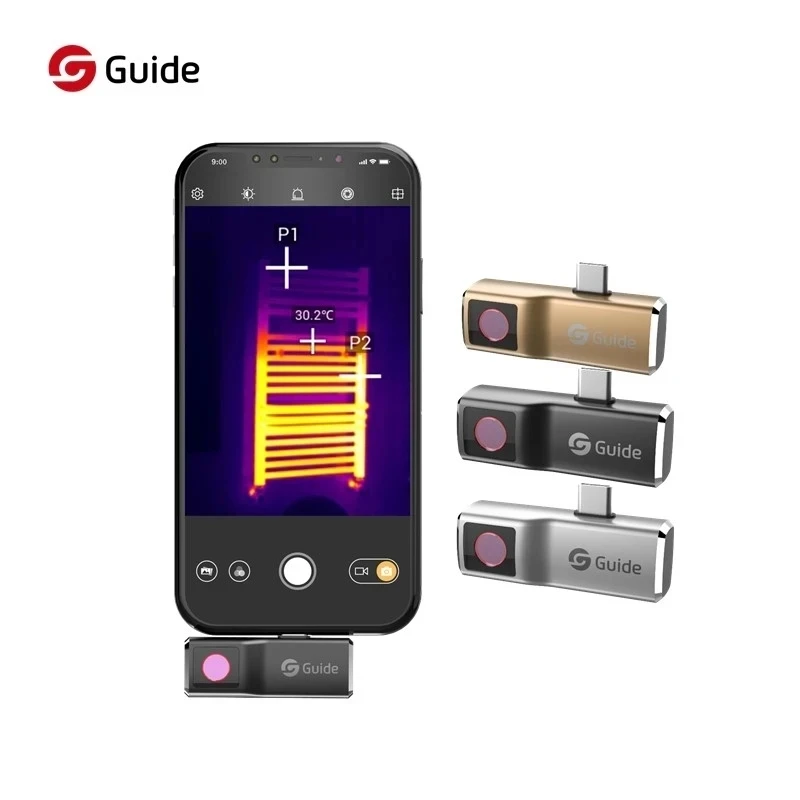 GUIDE Mobir Air Thermal Imaging Camera for Smartphone Android Type-C IOS Mini Monitor Detector Temperature Measurement