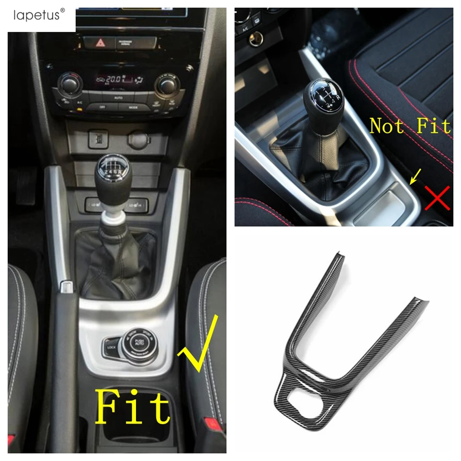 Gear Shift Panel / Dashboard Air Vent / Water Cup Holder Cover Trim For Suzuki Vitara Escudo 2015 -2023 Carbon Fiber Accessories