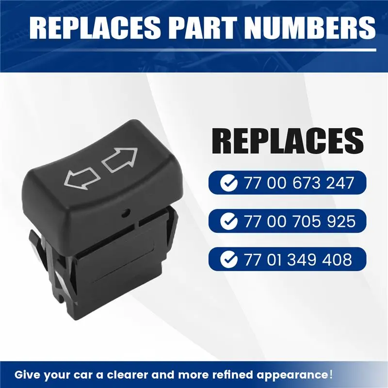 Power Window Switch Control Button For Renault Super 5 Bariable 700705925 ,7701349408-AD39 view 2