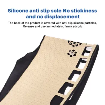 適用於起亞獅跑 NQ5 混合動力 GT-Line HEV X-Pro 2022 2023 2024 的優質法蘭絨汽車儀錶板墊,防眩光,防紫外線 8 最佳銷售 起亞儀錶板罩 - №2