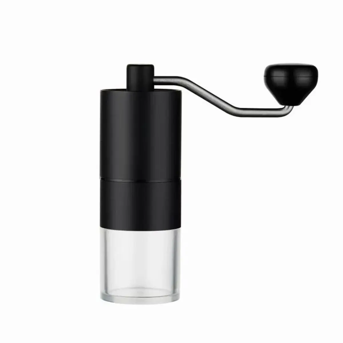 Portable Manual Coffee Grinder with Adjustable Coarseness Stainless Steel Burr Hand Coffee Bean Grinder for Travel Home