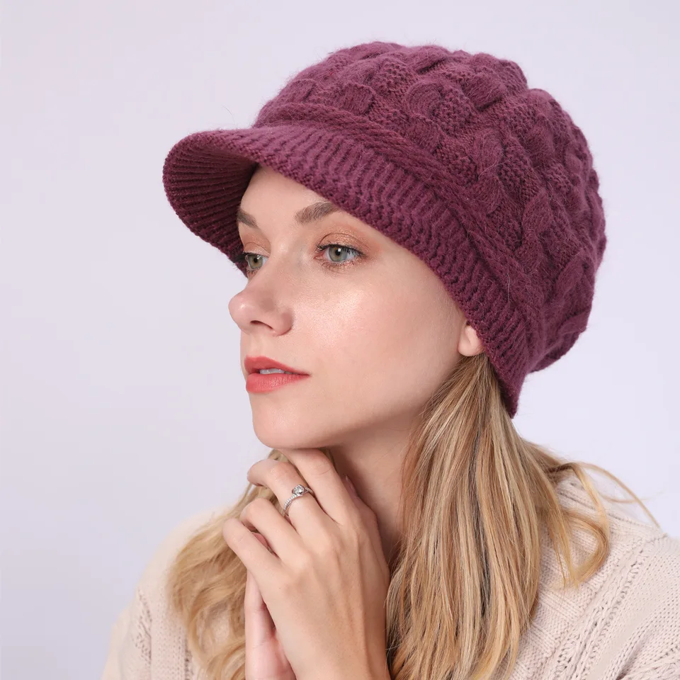 Fried Dough Twists Knit Hat Plush Thickened Warm Wool Hat Suitable for outdoor wind protection in autumn and winter, image 11