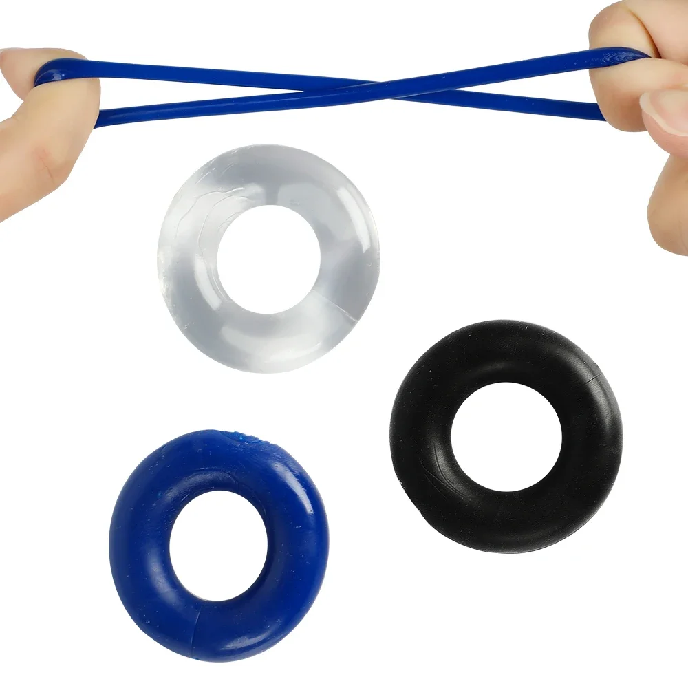 3Pcs/Set Silicone Cock Ring For Man Delayed Ejaculation Sex Shop Penis Rings For Dick Erection Sex Toys For Male Adults Supplies