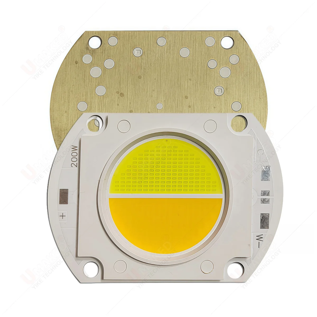 

2pcs 56x40mm 100W 200W Dual Color 32-36V Warm White / White 6500K High Power LED COB Chip for Outdoor Floodlight Spotlight Lamp