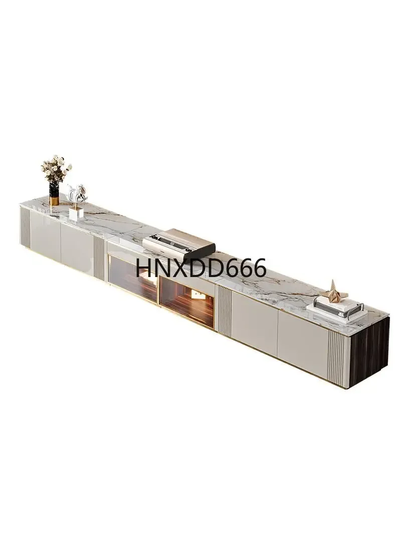 Light luxury combination laser TV cabinet is suitable for large apartments