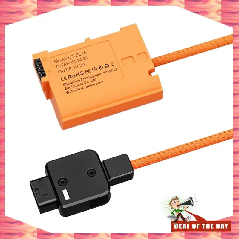 

24-Hour Delivery D-Tap To DT-EL15 Dummy Battery Cable For Nikon Camera DT-EL15 Dummy Battery Cable Dummy Battery Cable