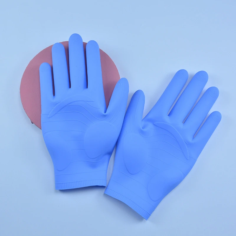 1Pairs Reusable Cleaning Gloves Soft Silicone High Temperature Resistance Waterproof Oil Resistant Elastic Gloves