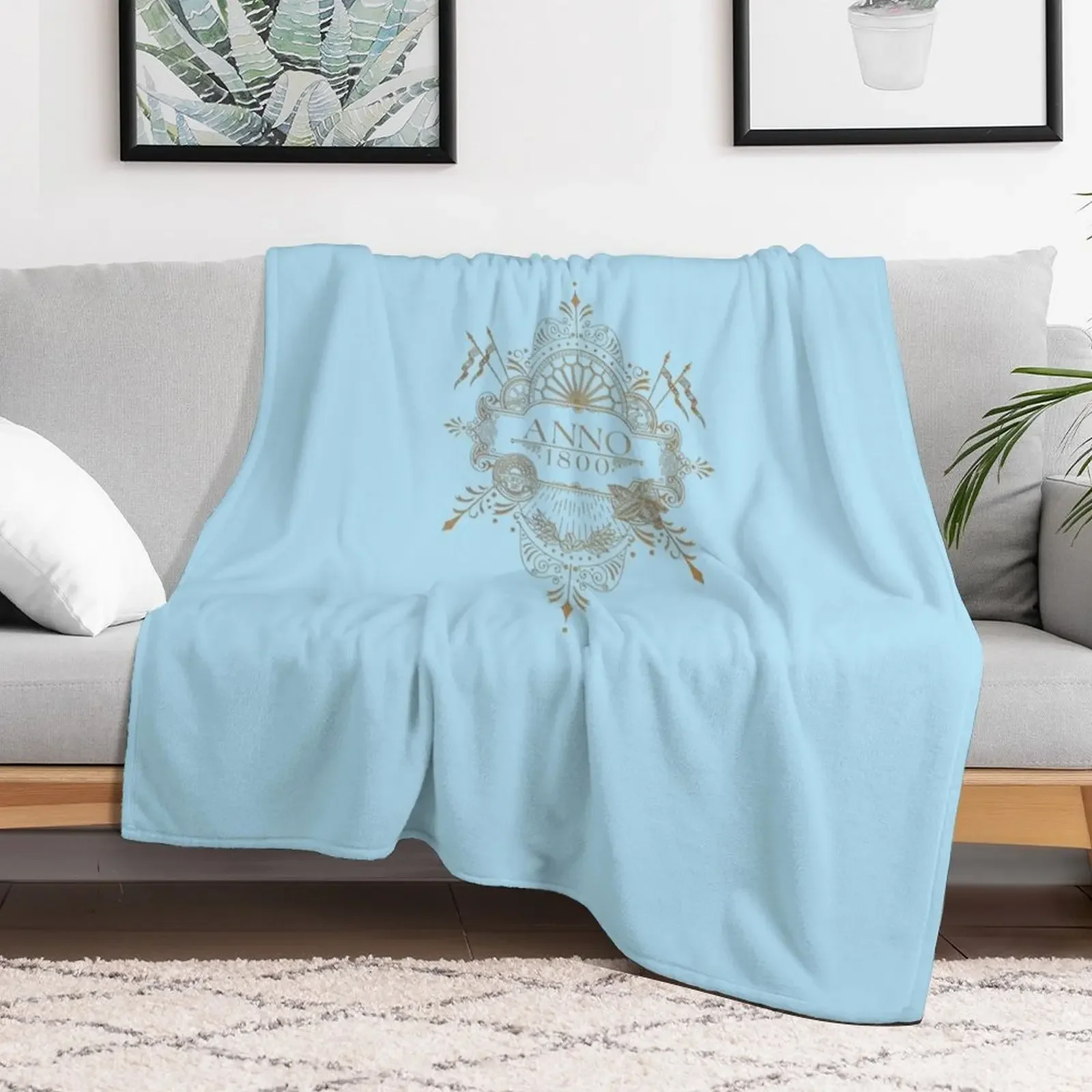 Anno 1800 Logo Essential T-Shirt Throw Blanket blankets and throws Soft Plaid Blankets