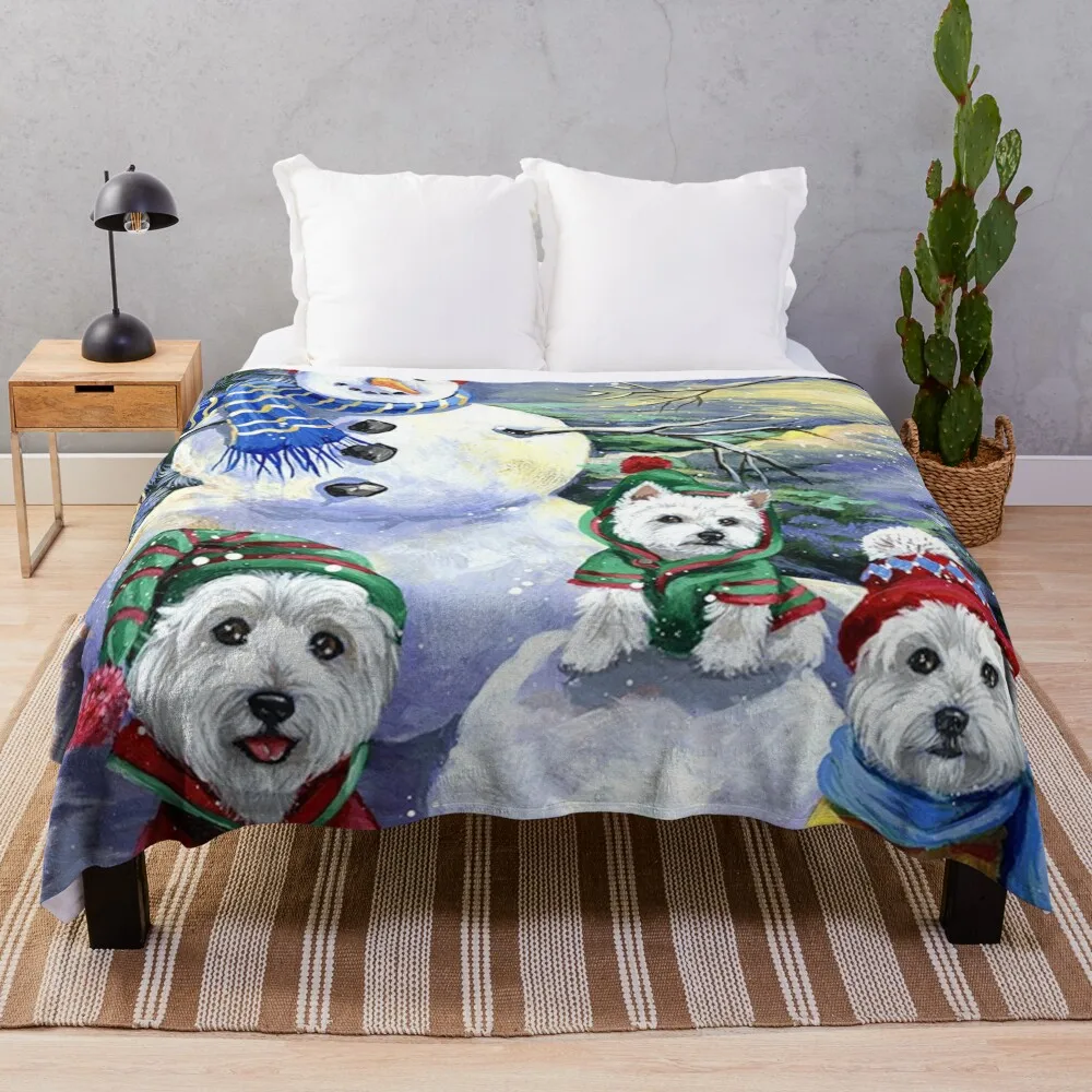 

Westie Christmas tree dog Throw Blanket Extra Large Throw Blanket Sofa Blanket sofa bed