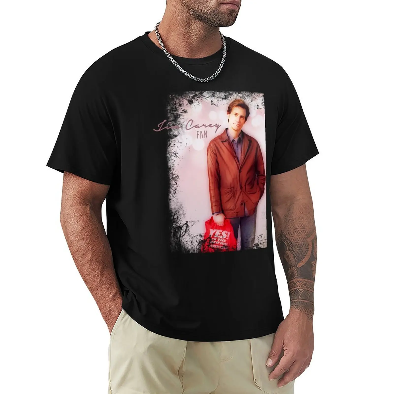 Jim Carrey Fan T-Shirt funnys graphic shirts man clothes custom t shirt mens big and tall t shirts