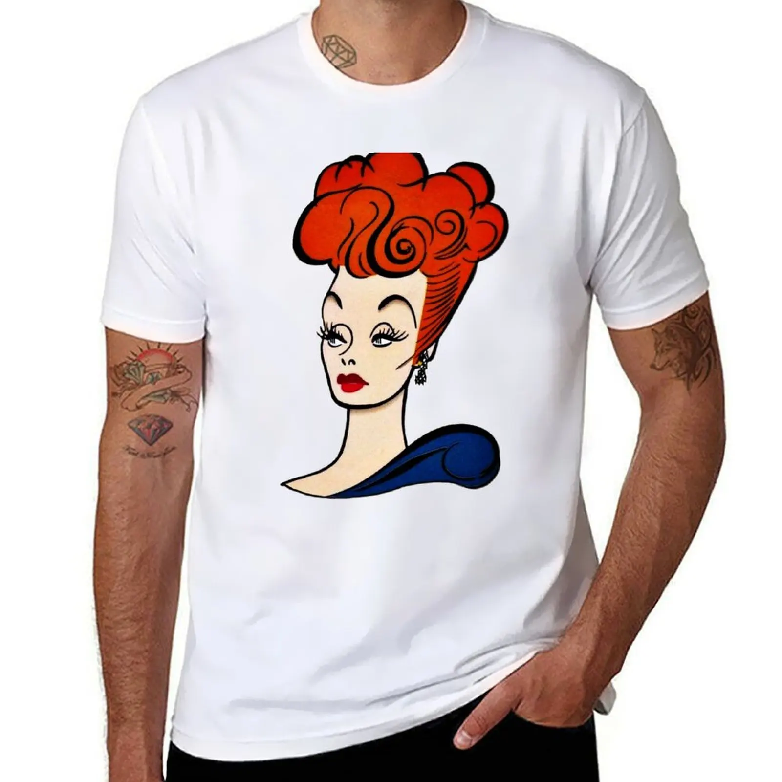 

Lucille Ball Profile T-Shirt t shirt man cotton printed t shirts for man T-Shirt