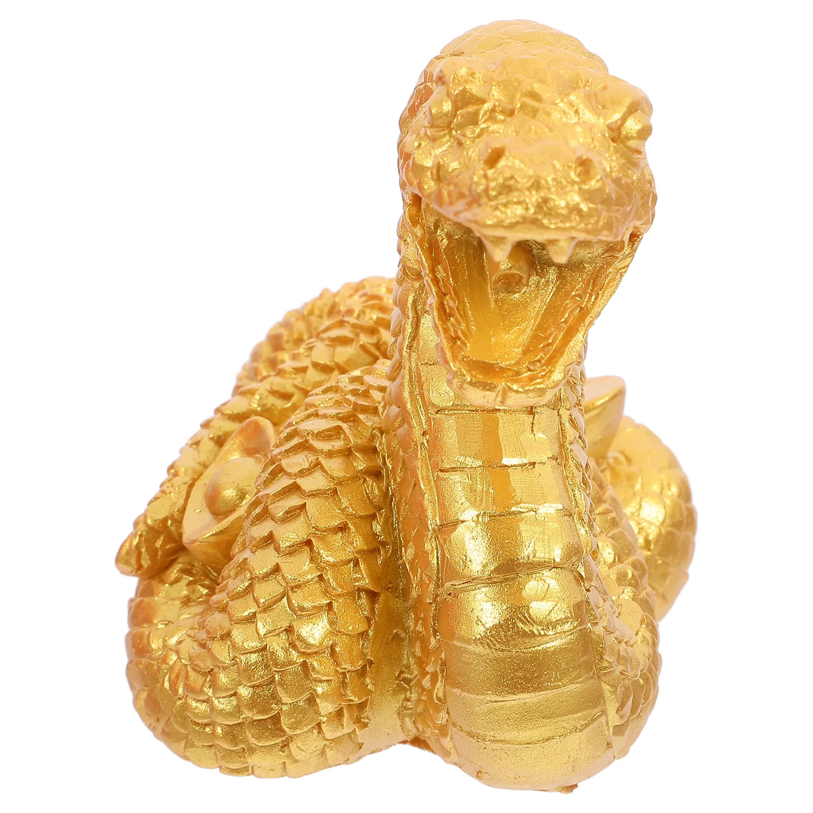 

Resin Snake Statue Chinese Style Decorative Sculpture Home Office Animal Resin Decoration Snake New Year Gift Animal Decoration
