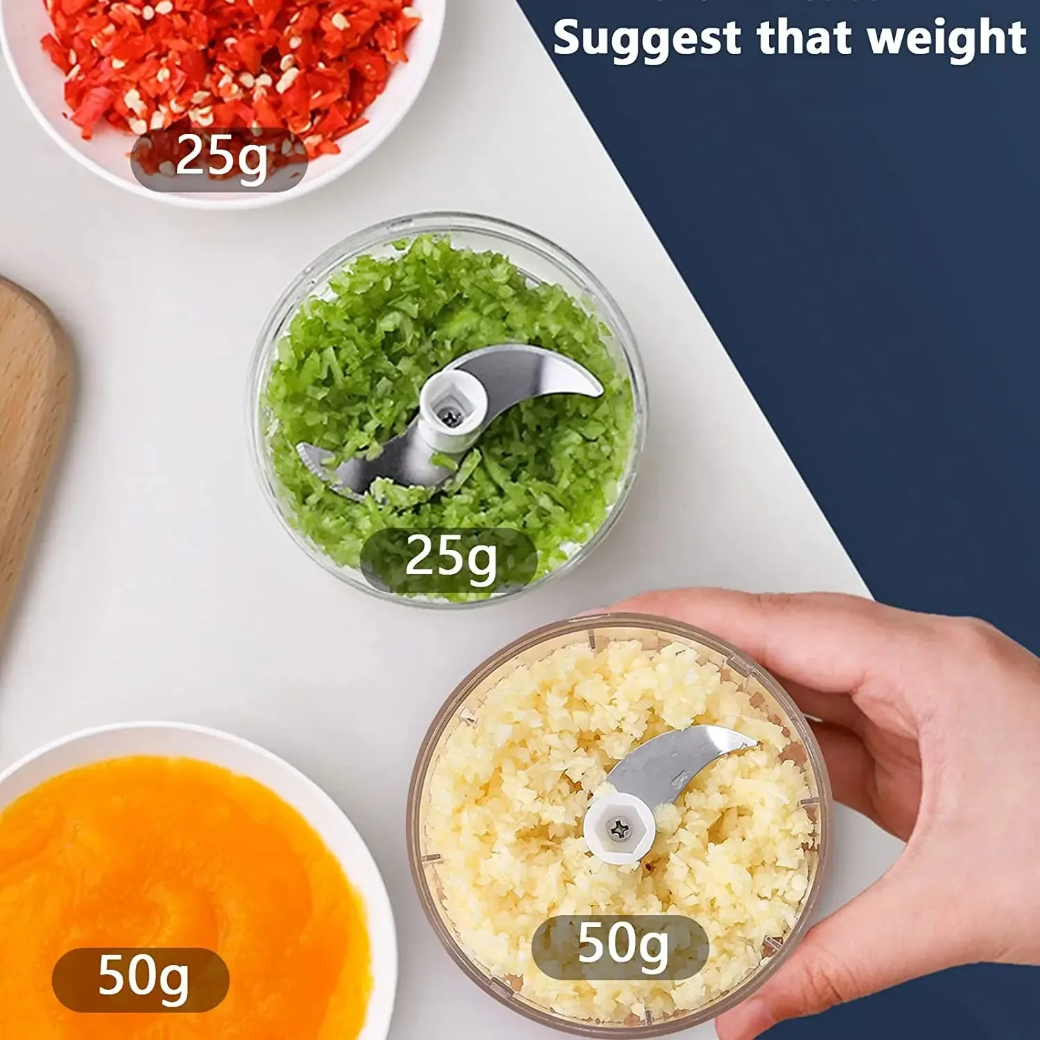 Electric Mini Chopper (100ML/250ML) 5