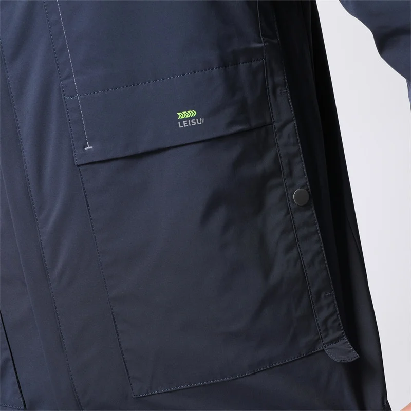 

Men's Casual Double-Sided Wear Zipper Collar Jaet Trendy Autumn New Sle JU303 Polyester Nylon Cosite Fiber Jaet