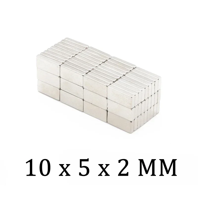 10/30/50/80/100/150Pcs 10x5x2mm Neodymium Magnet 10mmx5mmx2mm Fridge Magnet N52 Rare Earth Magnet Permanent Magnetic imanes Disc