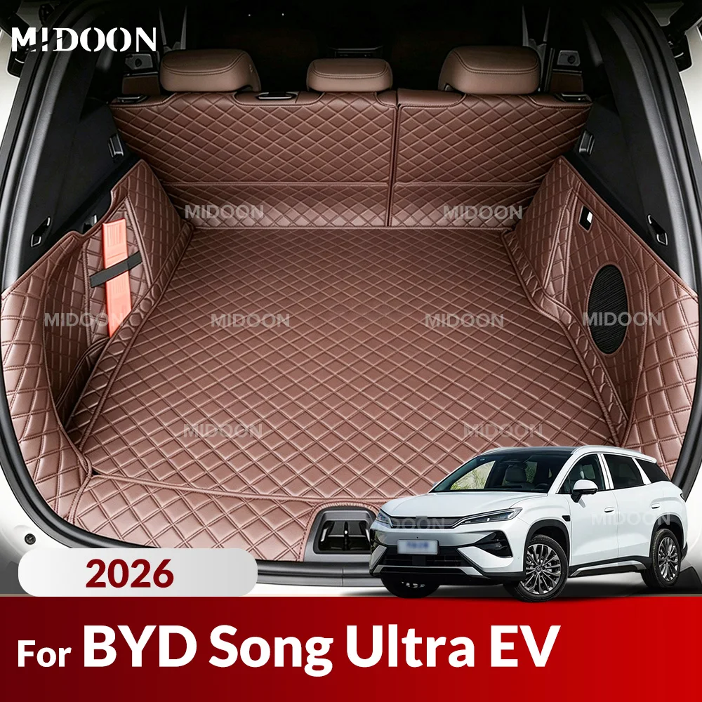 Car Rear Trunk Mat For BYD Song Ultra EV 2026 Full Coverage Car Boot Liner Cargo Protector Auto Interior Accessories