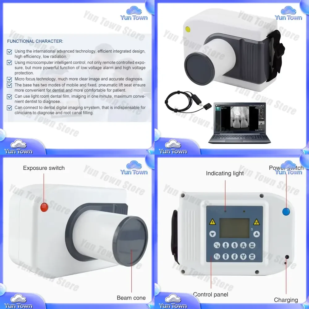 Portable Digital Veterinary X-Ray Sensor Electric Powered for Vet Equipment Xray Machine for Animal Hospital Veterinary