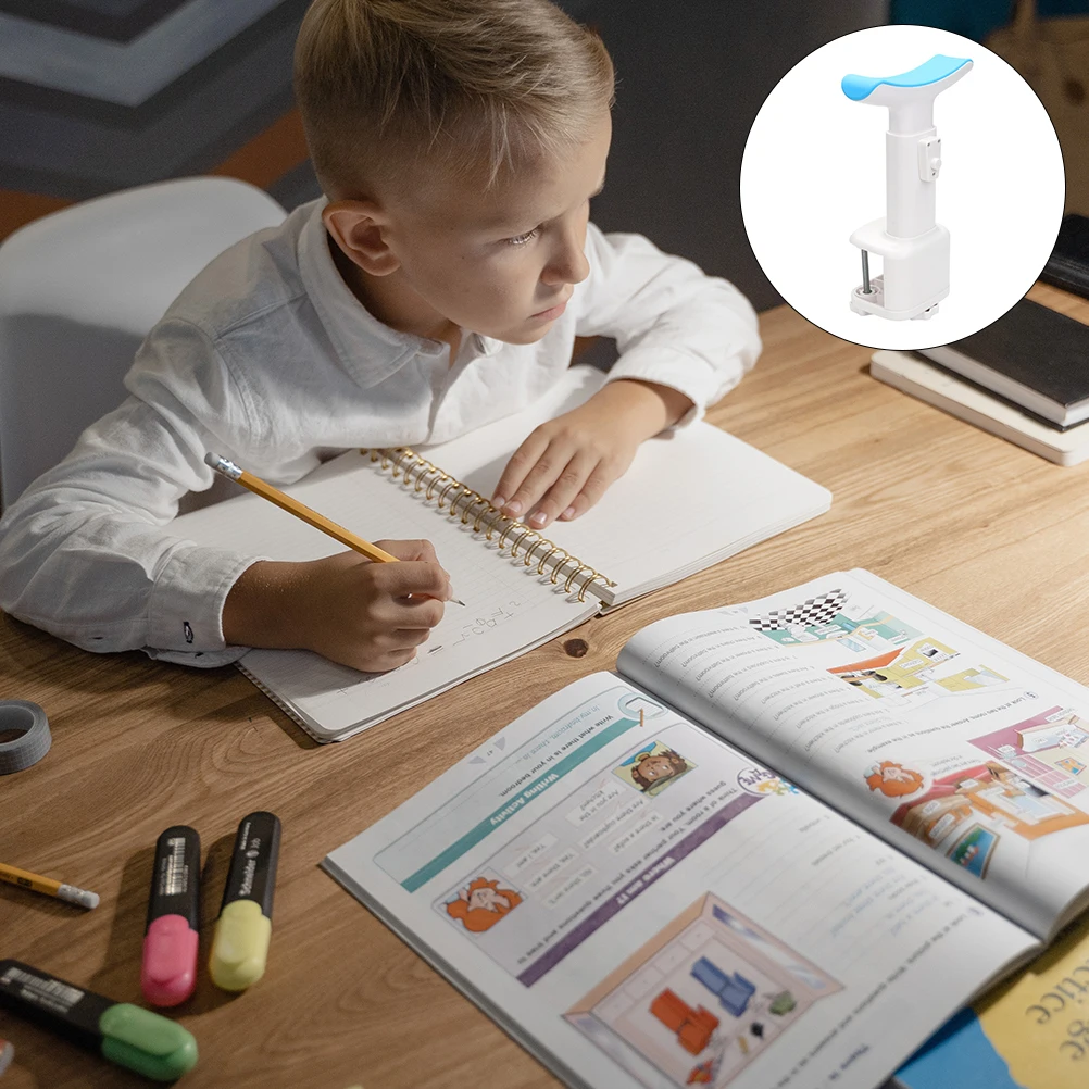 

Sitting Posture Correction Bracket Eco ABS Silicone Adjustable Height Vision Corrector Writing Posture Tool Student Protector