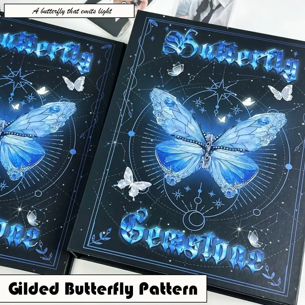 Cartoon Binder Photo Album A5 Butterfly Series Loose-leaf Album Photocard Collection Books Gift