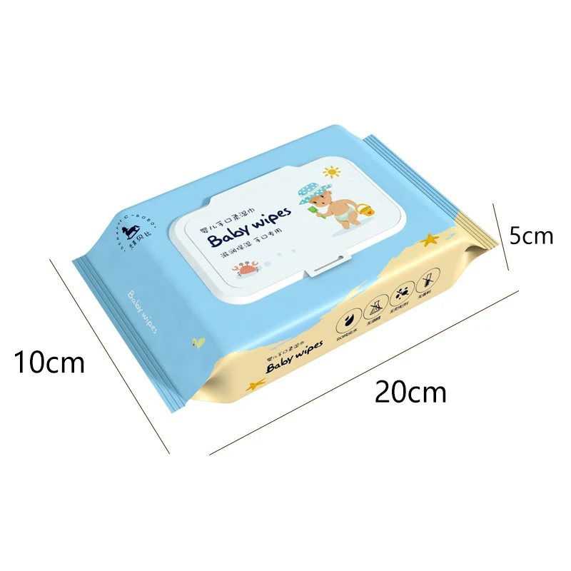 1/2/3/5PCS Baby Newborn Wipes Wet Tissue Non-alcohol Paraben-free Wipe Tisu Basah Bayi Hand, Foot and Mouth Wipes Body Wipes