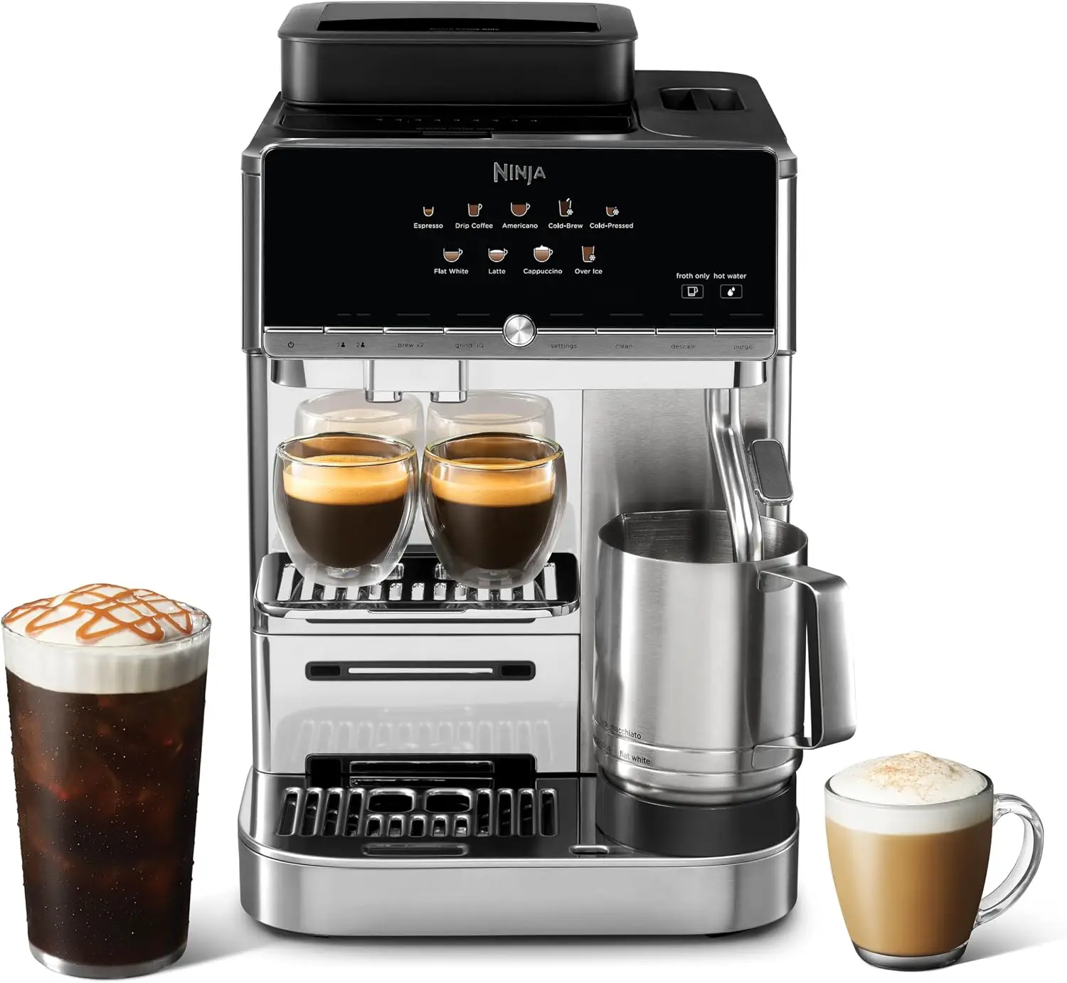 Fully Automatic Espresso Maker with 10 Drink Options